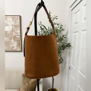 Elegant Faux Suede Shoulder Bag